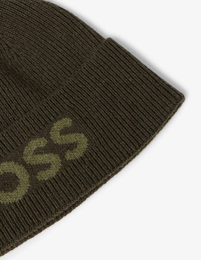 rinascente BOSS Elio logo knit hat