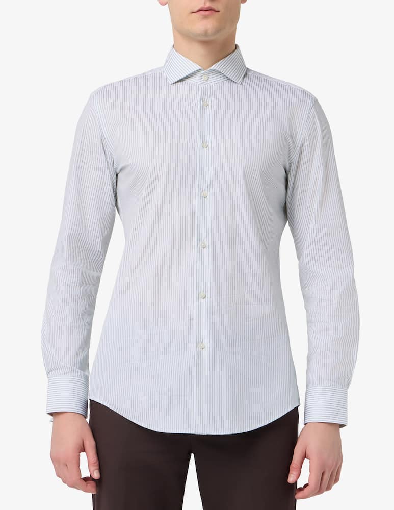 rinascente BOSS Striped slim fit shirt