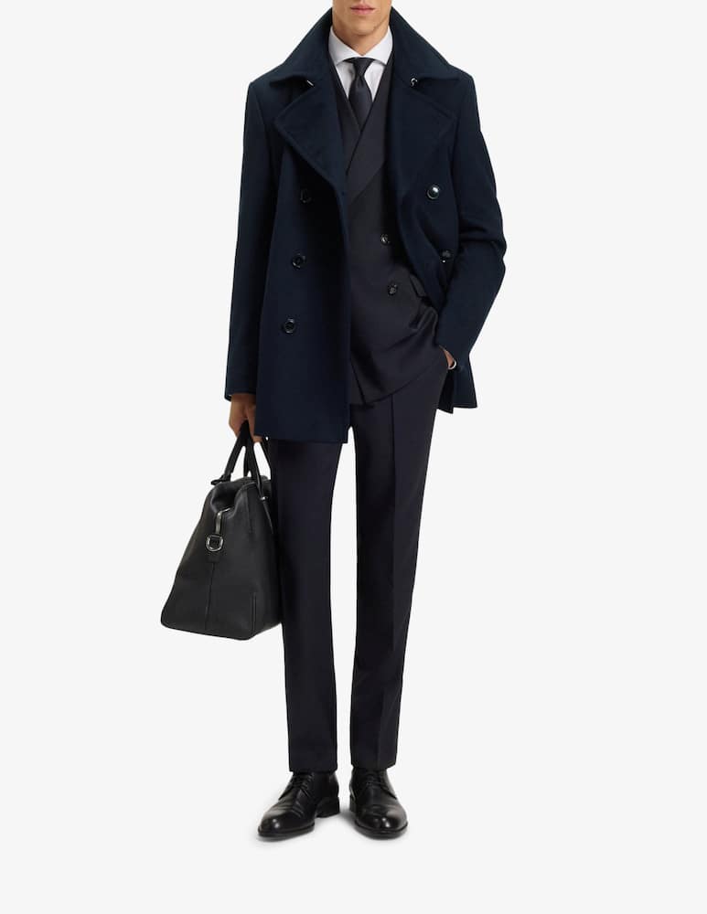 rinascente BOSS Cappotto slim Peacot Hyde