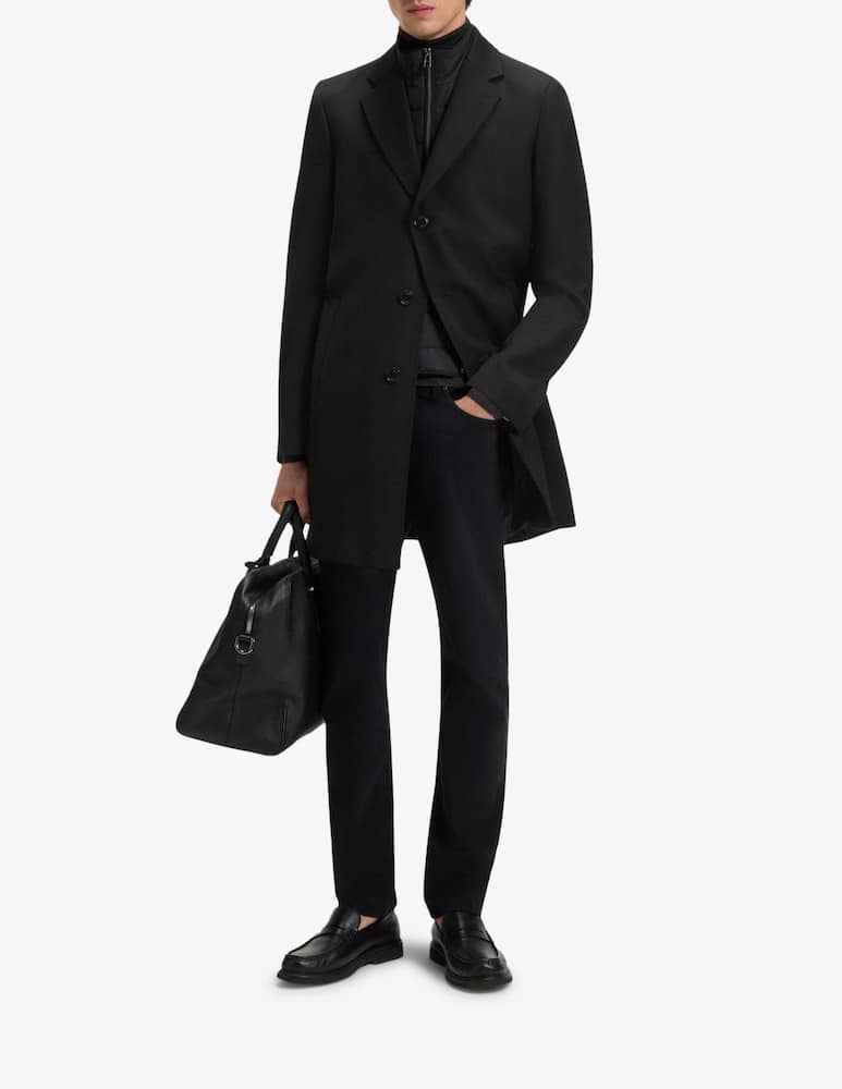 rinascente BOSS Cappotto slim Hyde con pettorina staccabile