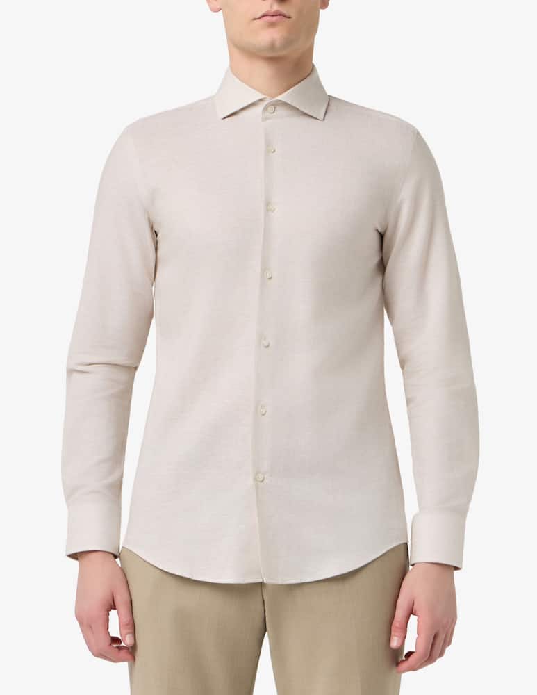 rinascente BOSS Linen cotton slim shirt