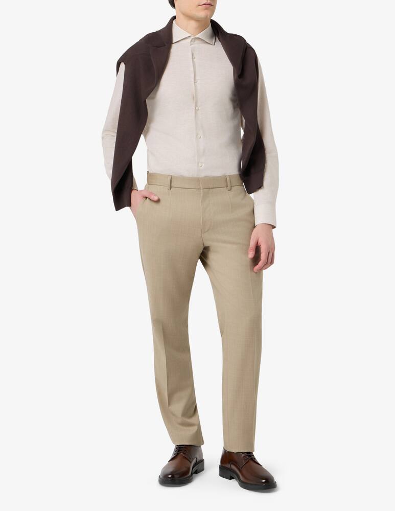 rinascente BOSS Linen cotton slim shirt