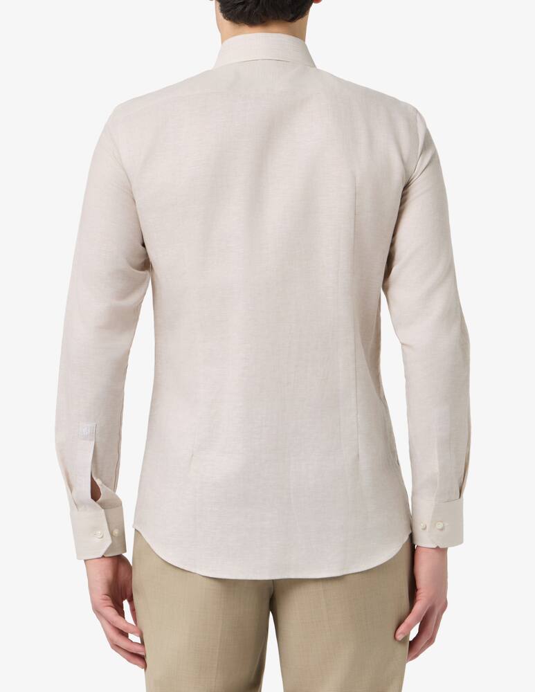 rinascente BOSS Linen cotton slim shirt