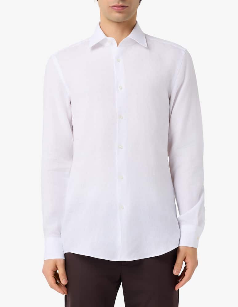 rinascente BOSS Hank linen slim shirt