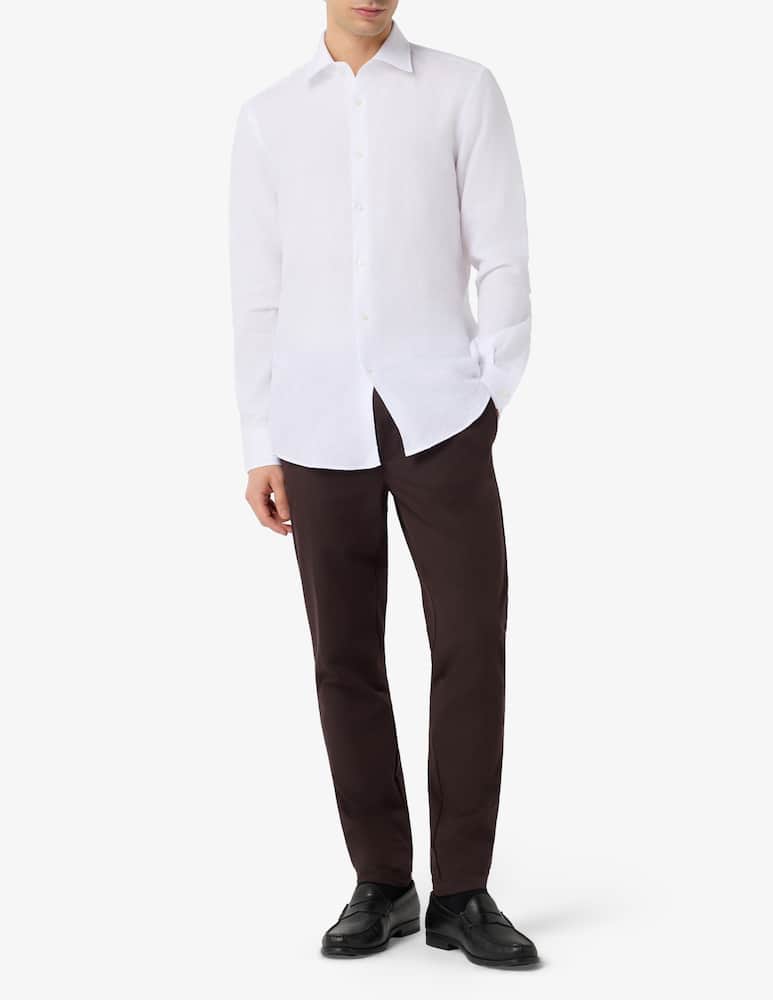 rinascente BOSS Hank linen slim shirt