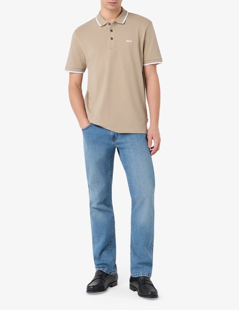 rinascente BOSS Polo con profili Parlay 190