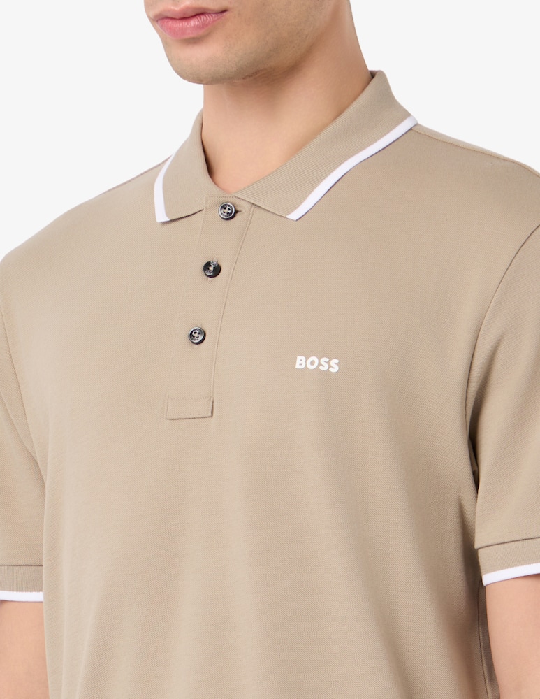 rinascente BOSS Polo con profili Parlay 190