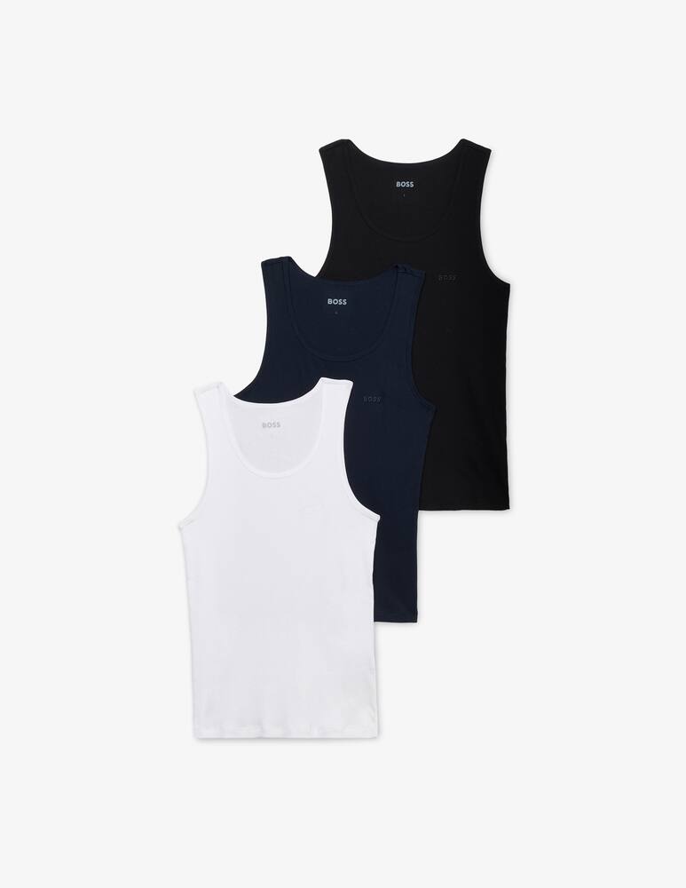 rinascente BOSS Ribbed cotton tank top