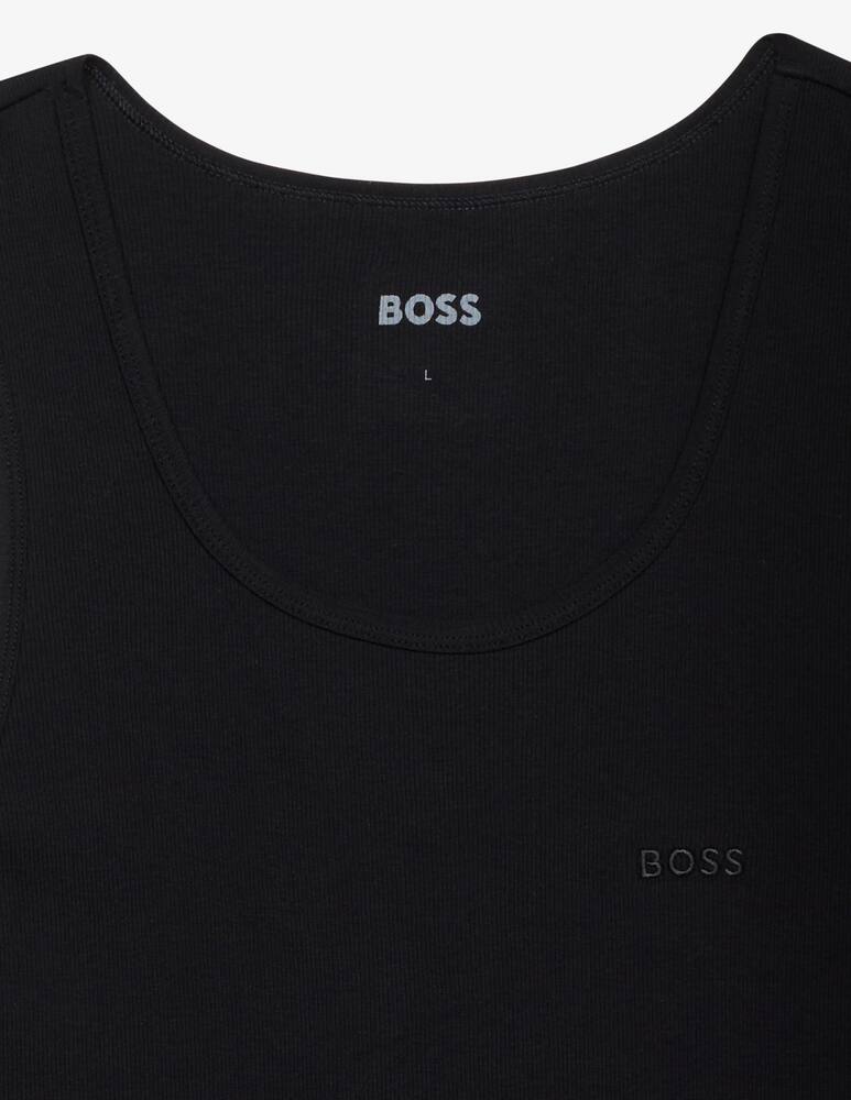 rinascente BOSS Ribbed cotton tank top