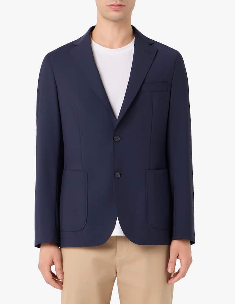 BOSS Hanry slim tech wool jacket - picture 1