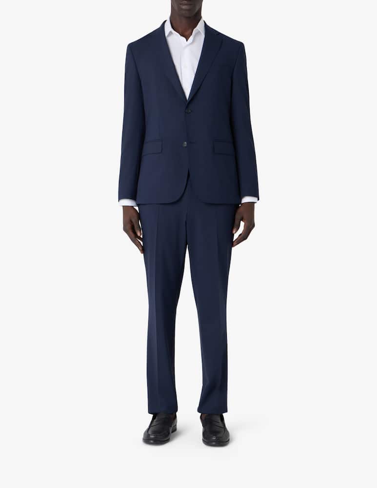 rinascente BOSS Abito Huge slim fit in misto lana microcheck