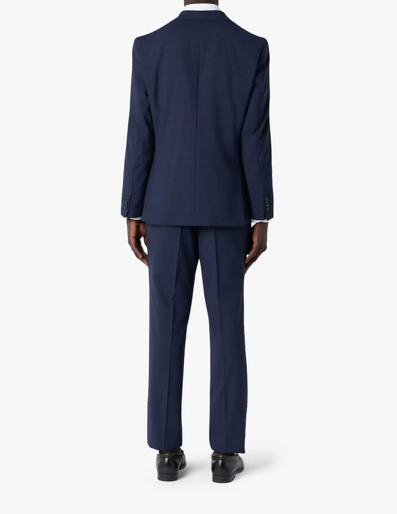 rinascente BOSS Abito Huge slim fit in misto lana microcheck