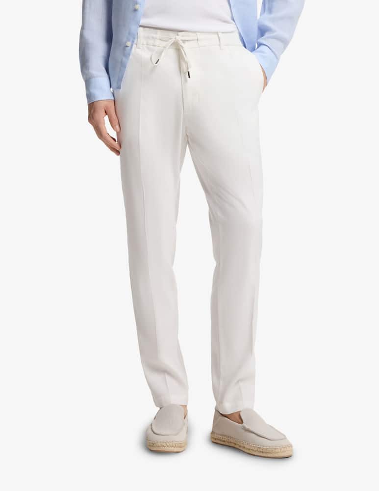 rinascente BOSS Linen blend drawstring trousers