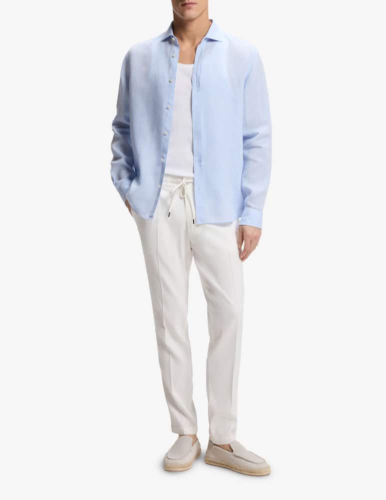 rinascente BOSS Linen blend drawstring trousers