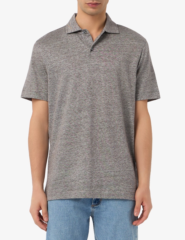 rinascente BOSS Polo regular fit in cotone e lino