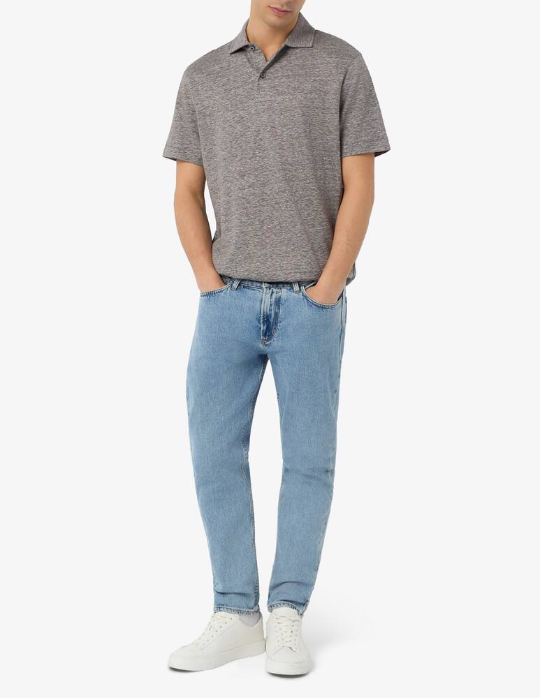 rinascente BOSS Polo regular fit in cotone e lino