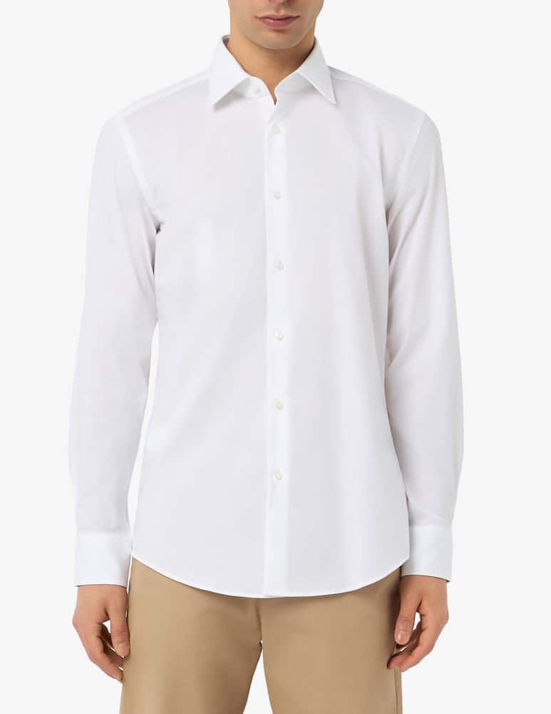 rinascente BOSS Poplin stretch slim shirt