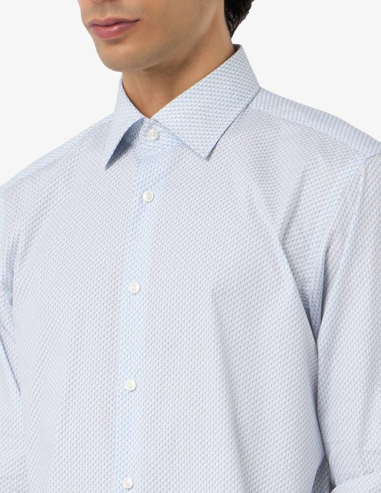 rinascente BOSS Camicia Joe regular fit in popeline stretch con stampa geometrica