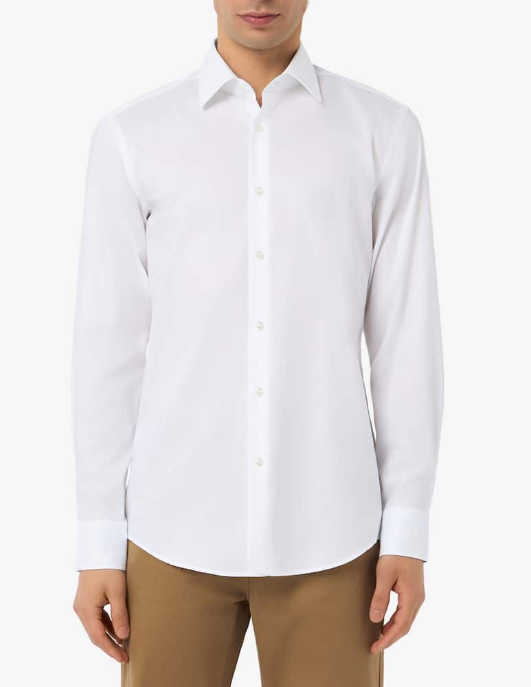 rinascente BOSS Poplin stretch slim shirt