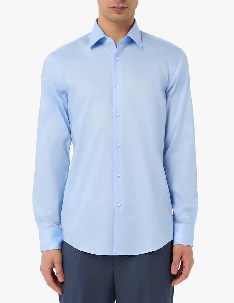 rinascente BOSS Camicia Hank easy iron slim fit in popeline stretch
