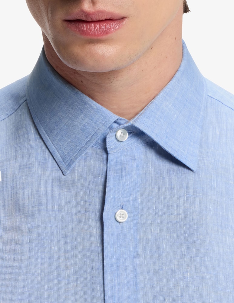 rinascente BOSS Camicia Hank in lino slim fit