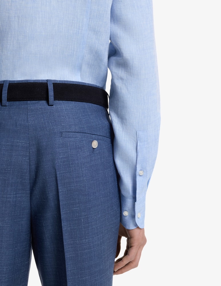 rinascente BOSS Camicia Hank in lino slim fit