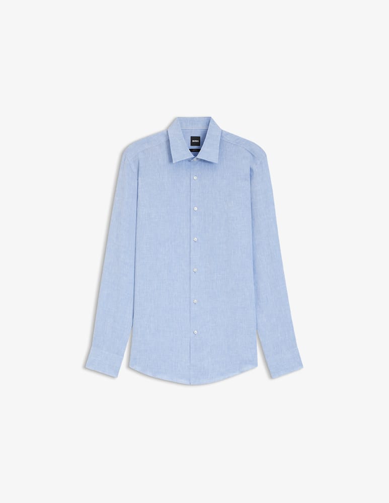 rinascente BOSS Camicia Hank in lino slim fit