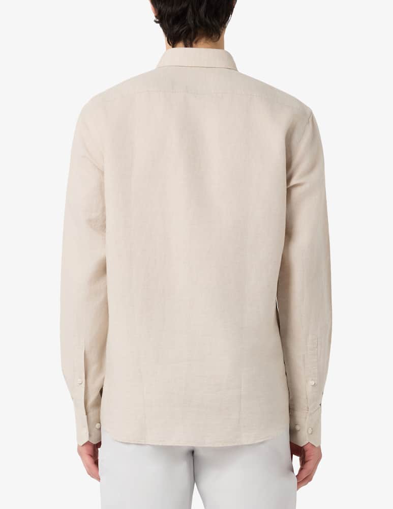 rinascente BOSS Linen cotton long sleeve shirt