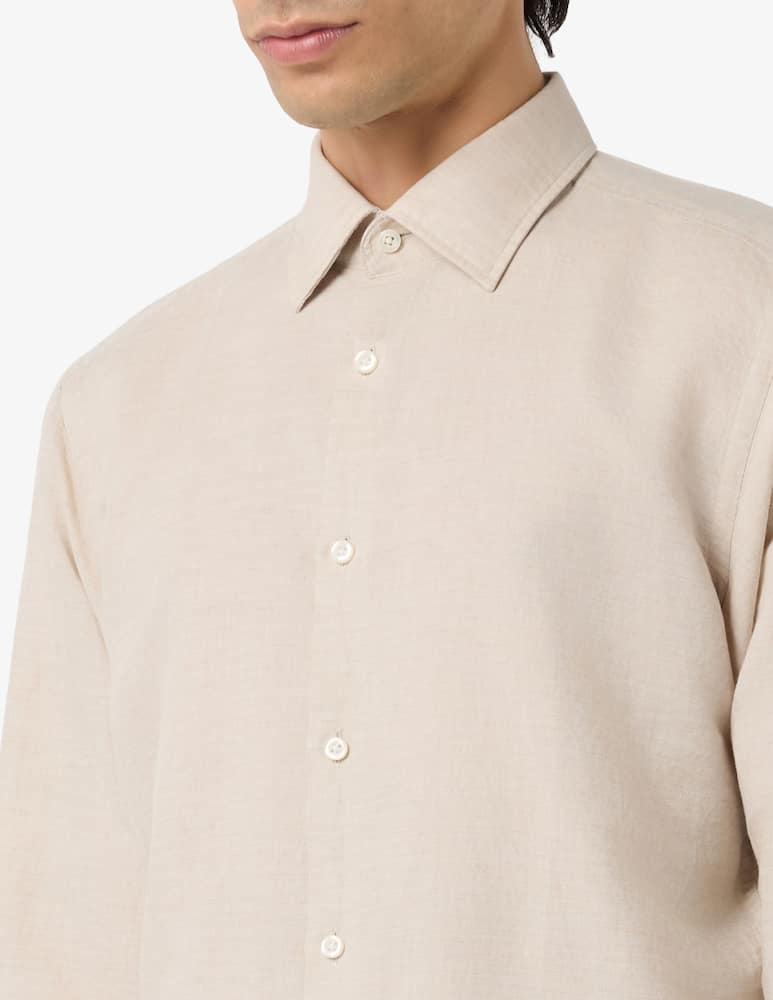 rinascente BOSS Linen cotton long sleeve shirt
