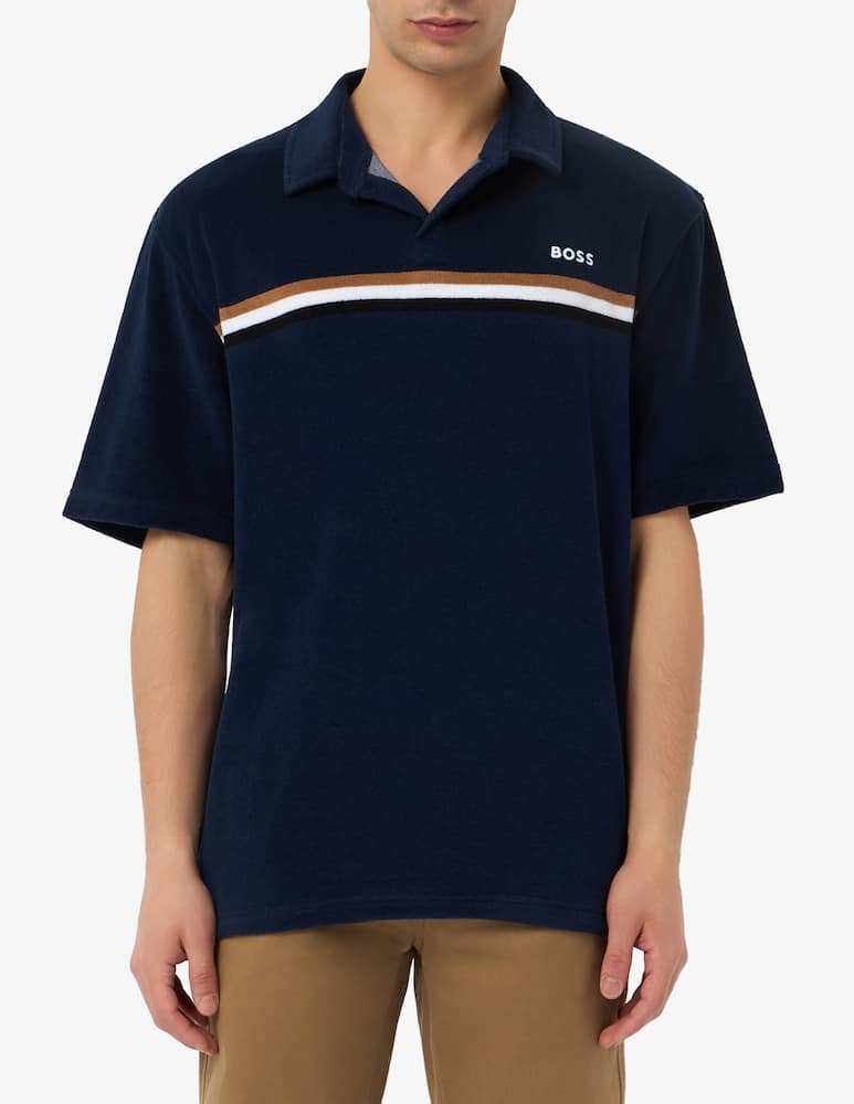 BOSS Striped polo t-shirt - picture 1