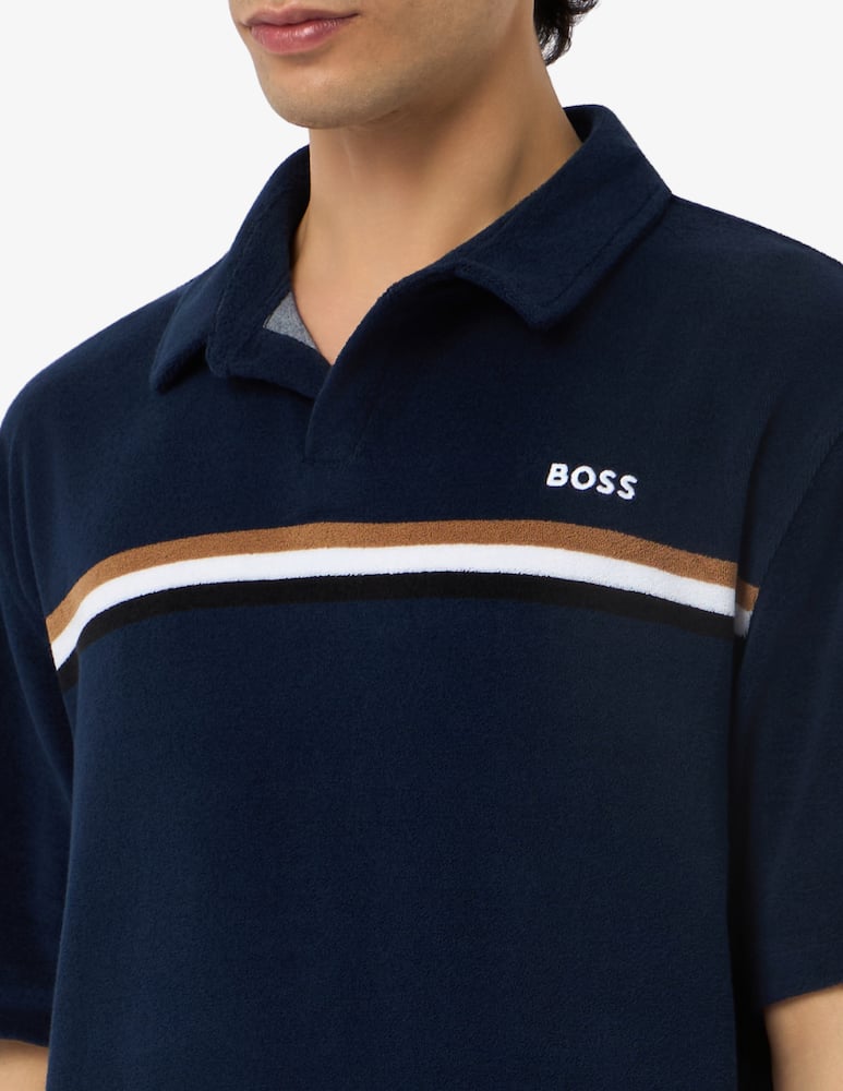 BOSS Striped polo t-shirt - picture 4