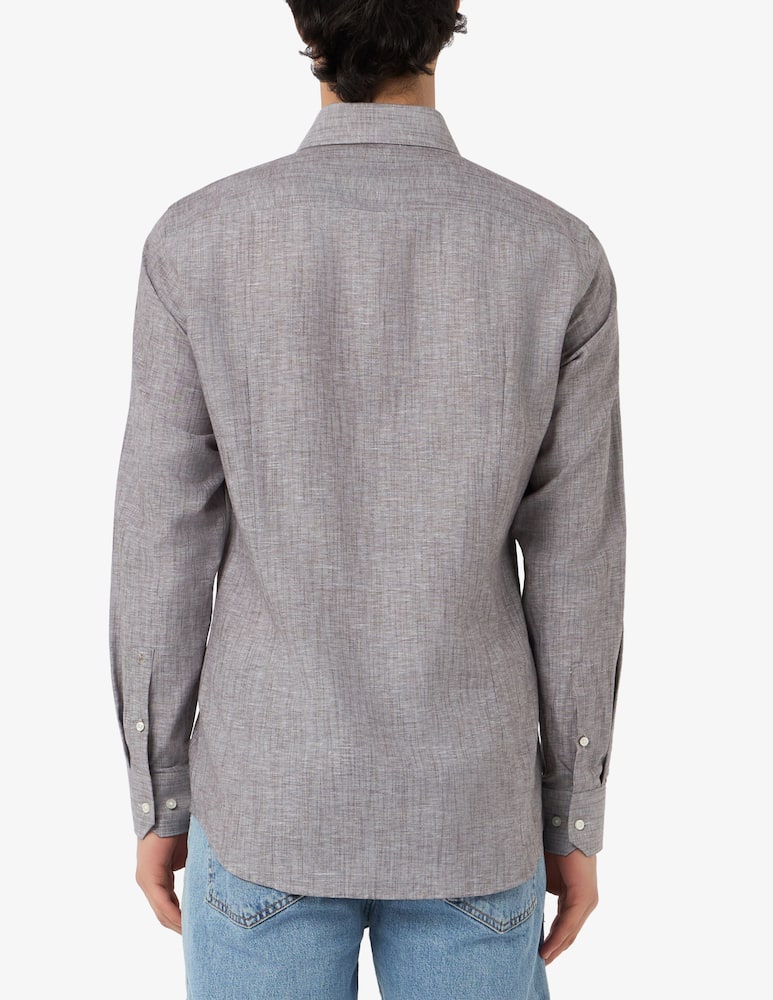 BOSS Camicia Hank slim fit in cotone e lino - immagine 3 BOSS Camicia Hank slim fit in cotone e lino - immagine 3