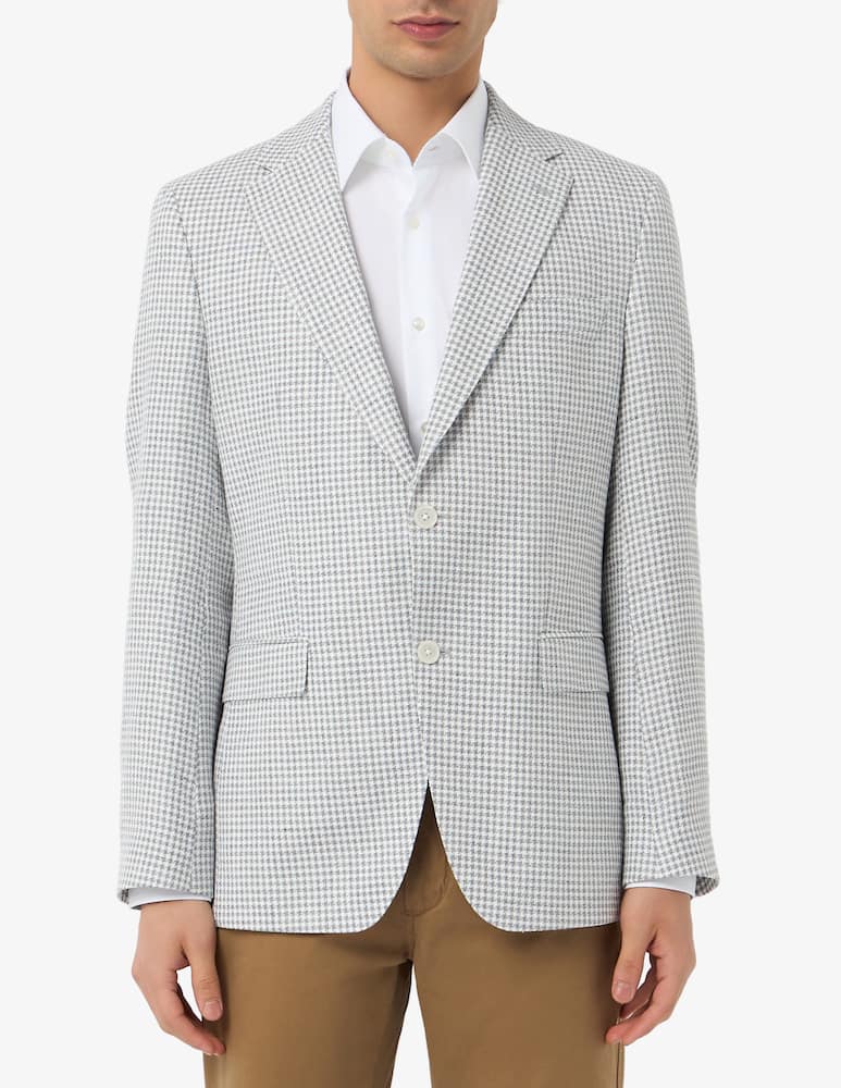rinascente BOSS Hudson slim houndstooth jacket