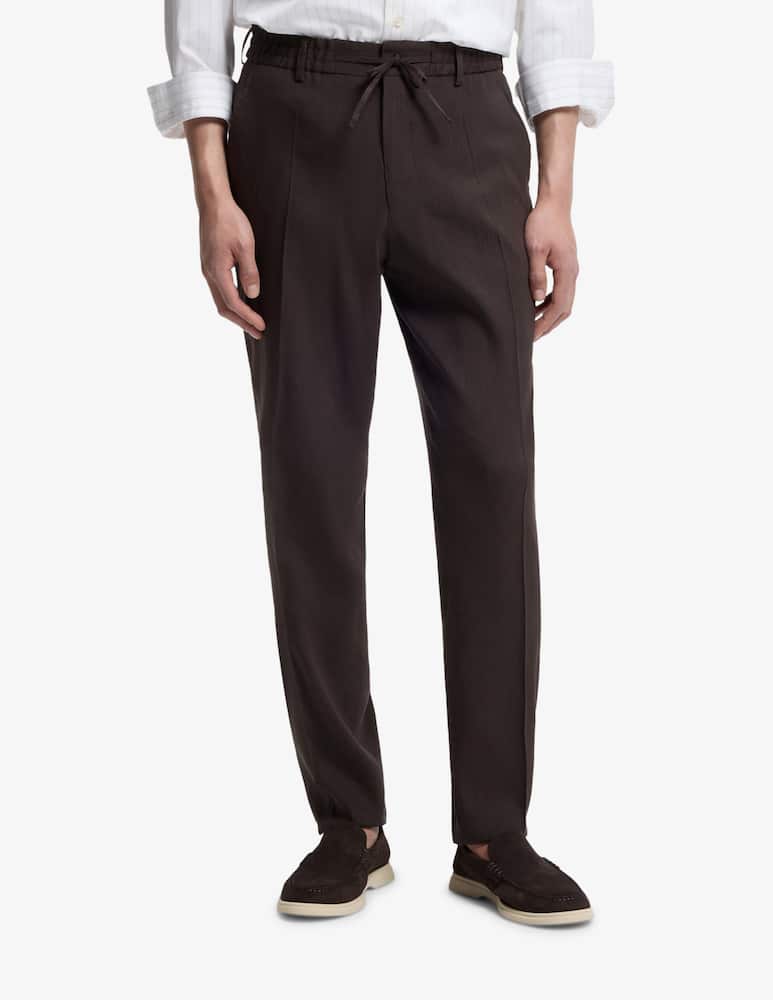 rinascente BOSS Perin tapered linen trousers