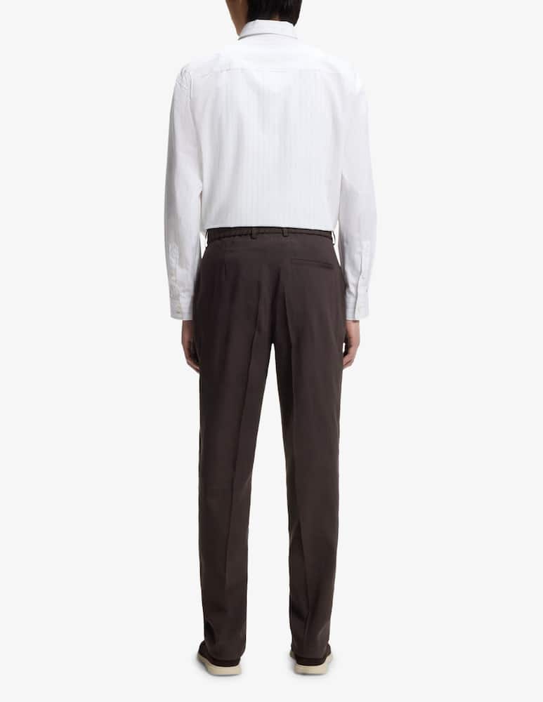 rinascente BOSS Perin tapered linen trousers