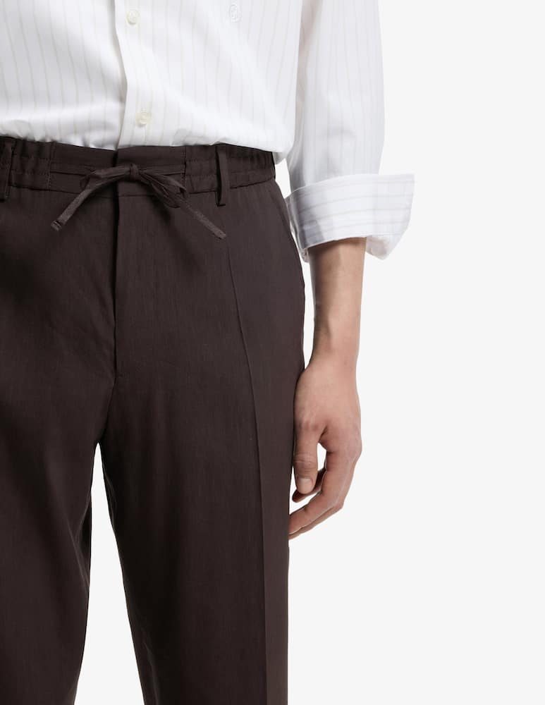 rinascente BOSS Perin tapered linen trousers