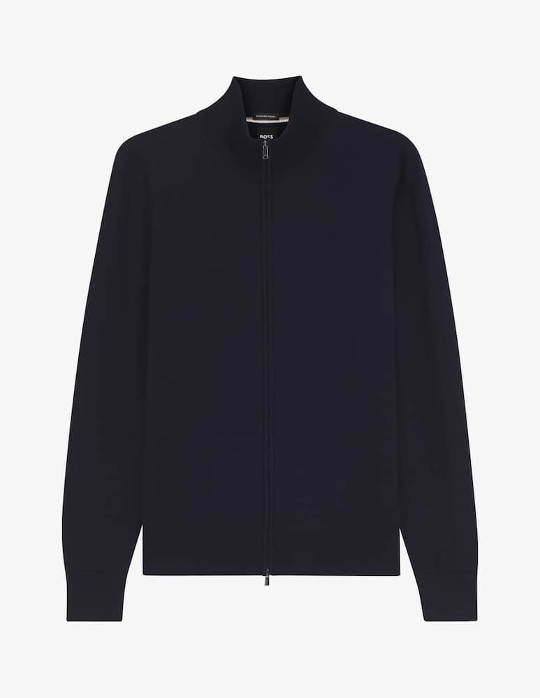 rinascente BOSS Cardigan con zip in lana merino