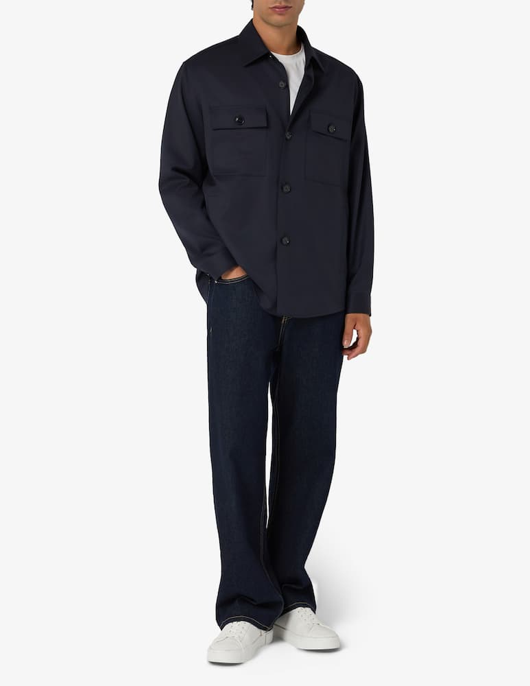rinascente BOSS Overshirt regular fit in lana Mix&Match