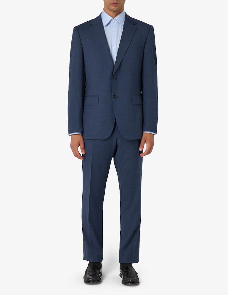 rinascente BOSS Abito monopetto con microfantasia in lana slim fit