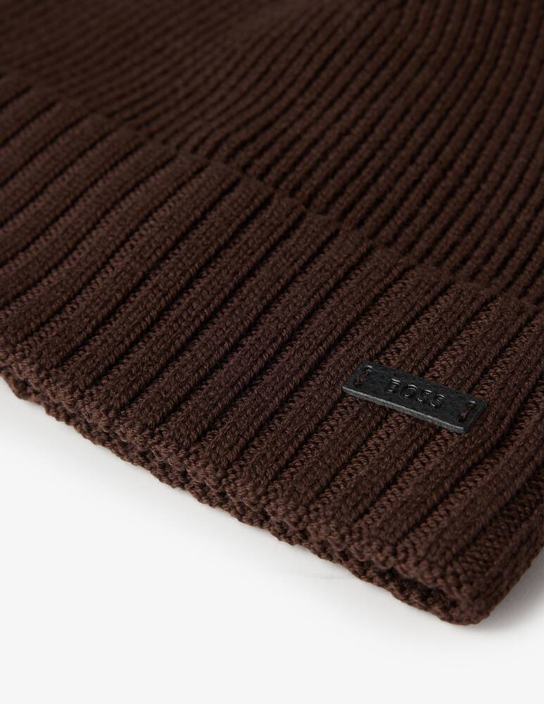 BOSS Beanie in lana a costine - immagine 4 BOSS Beanie in lana a costine - immagine 4