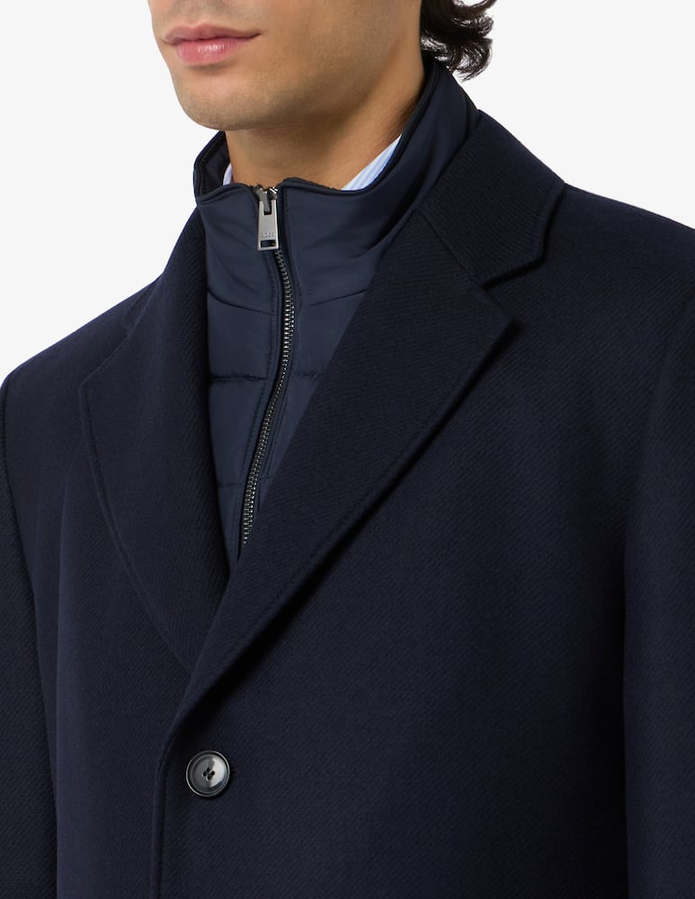 BOSS Cappotto con pettorina staccabile in misto lana slim fit - immagine 4 BOSS Cappotto con pettorina staccabile in misto lana slim fit - immagine 4