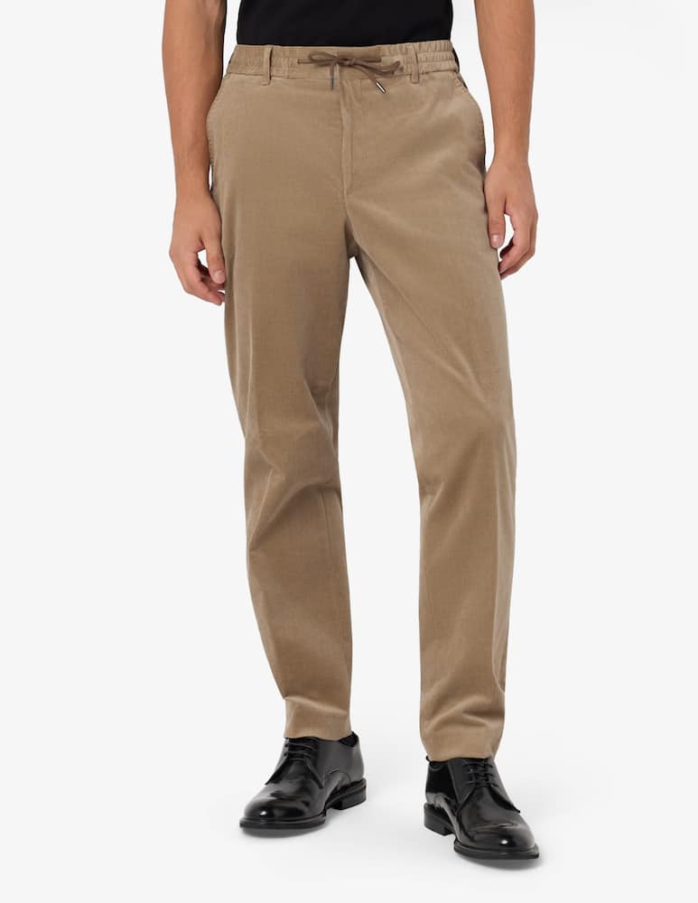 BOSS Pantaloni tapered in velluto 1000R Mix&Match - immagine 1 BOSS Pantaloni tapered in velluto 1000R Mix&Match - immagine 1