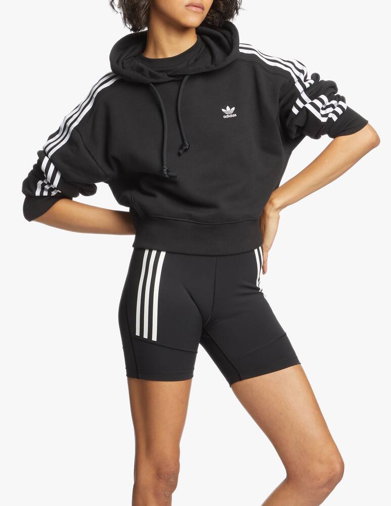 rinascente Adidas Originals Felpa crop con cappuccio