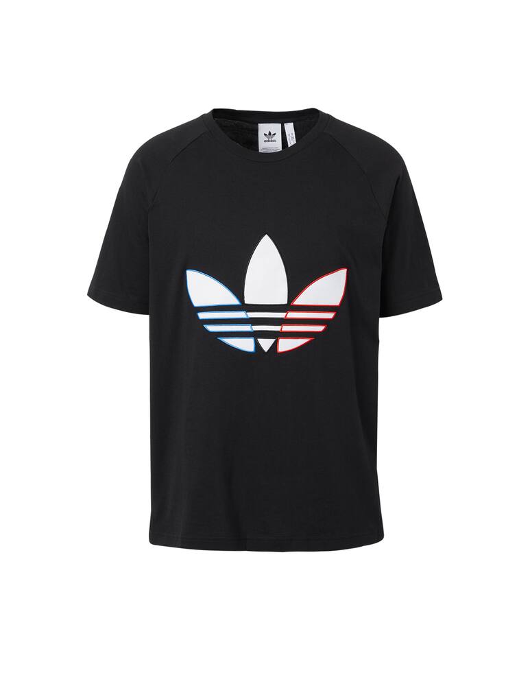 rinascente Adidas Originals T-shirt con maxi logo tricolore