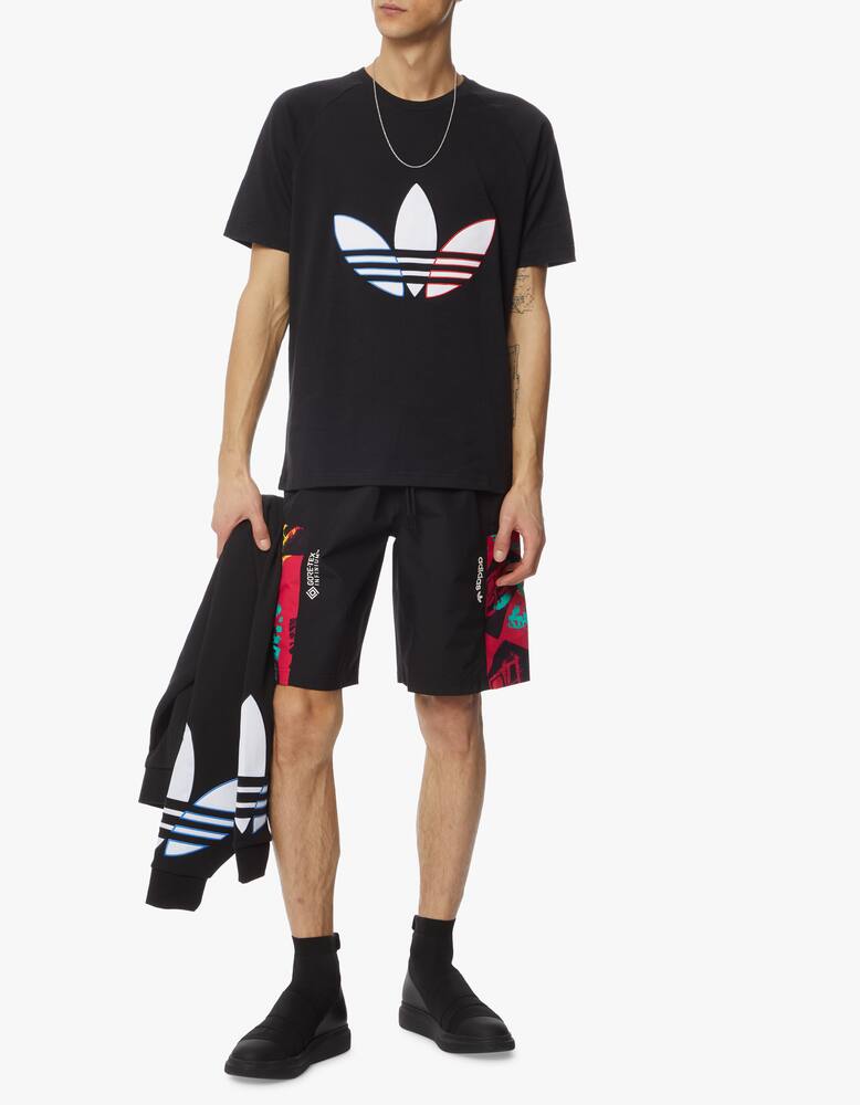 rinascente Adidas Originals T-shirt con maxi logo tricolore