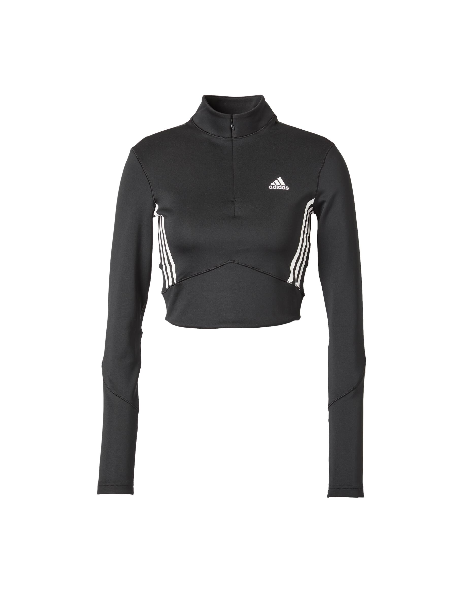 adidas black crop top long sleeve