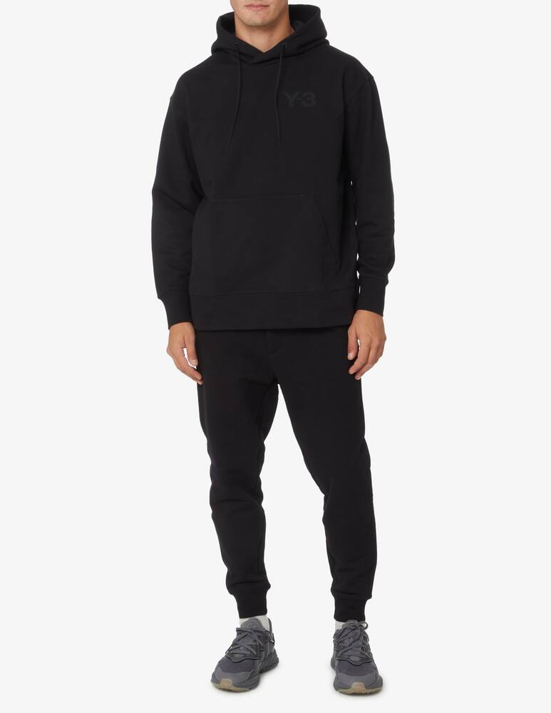 rinascente Adidas Y-3 Felpa con cappuccio con logo classico sul petto - Nero