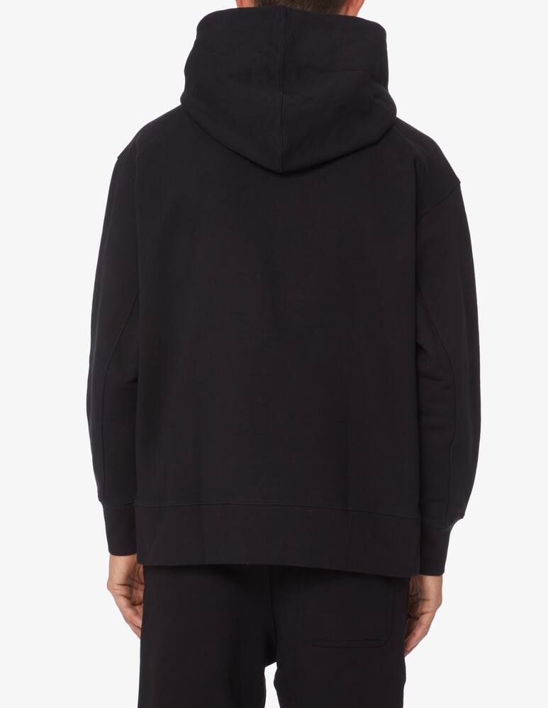 rinascente Adidas Y-3 Felpa con cappuccio con logo classico sul petto - Nero