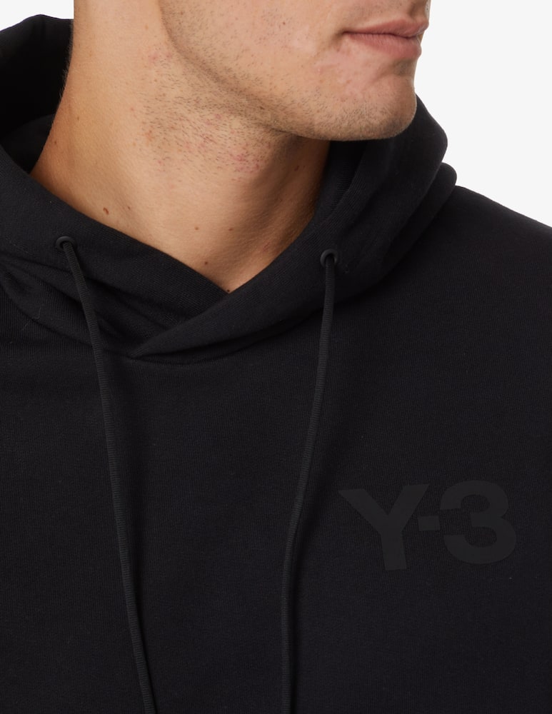 rinascente Adidas Y-3 Felpa con cappuccio con logo classico sul petto - Nero