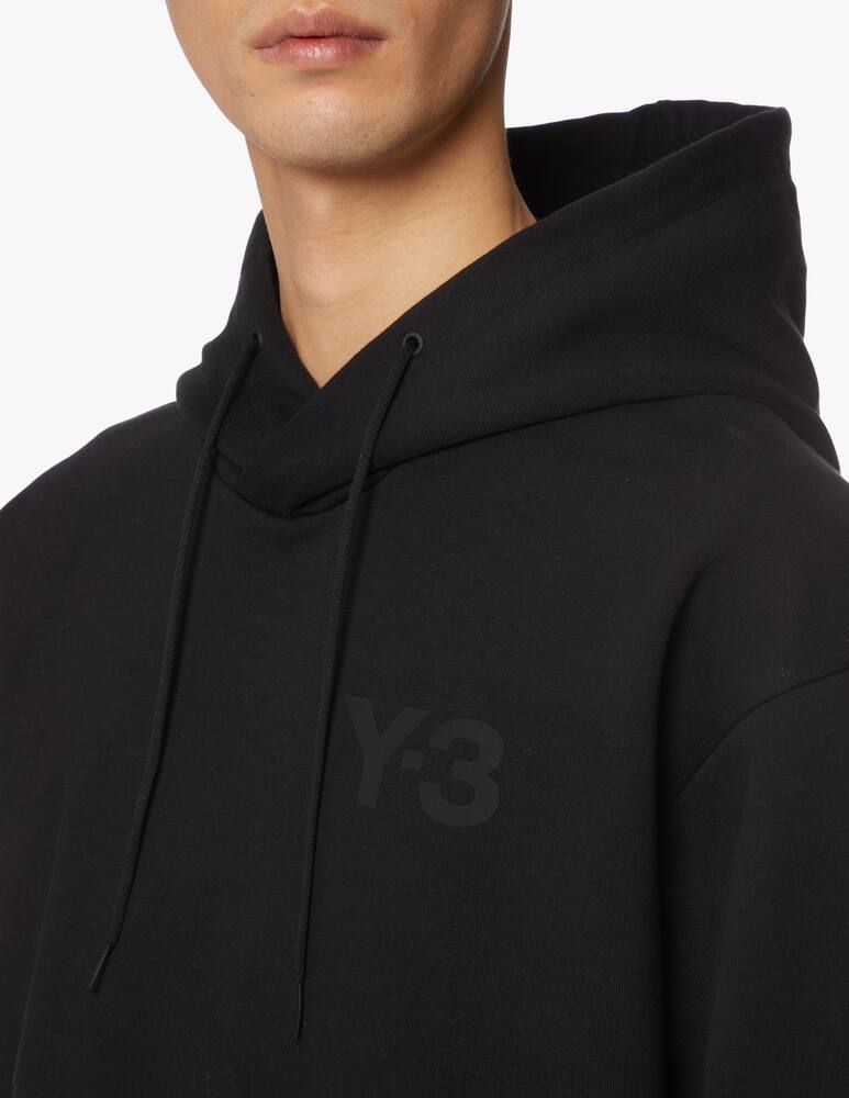 rinascente Adidas Y-3 Felpa con cappuccio classica logo frontale - nero